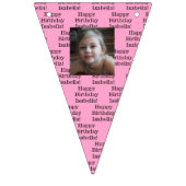 パーソナライズされた誕生日ゲームをテーマにした バンティングフラッグ (第3の旗)