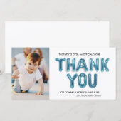 パーソナライズされた誕生日サンキューカード サンキューカード (正面/裏面)