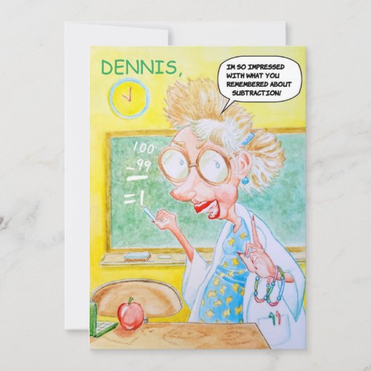 パーソナライズされた誕生日サンキューカード サンキューカード (正面)