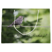 パーソナライズされた誕生日バッグ ラージペーパーバッグ (正面)
