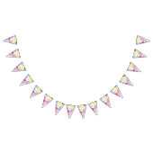 パーソナライズされた誕生日バルーンパーティー バンティングフラッグ (全)