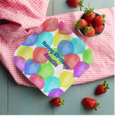 パーソナライズされた誕生日バルーンパーティー ペーパープレート