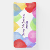 パーソナライズされた誕生日バルーンパーティー 横断幕 (縦)