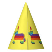 パーソナライズされた誕生日パーティーの好意レインボーピナータ パーティーハット (裏面)