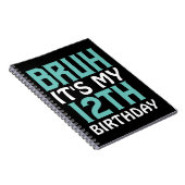 パーソナライズされた誕生日ブおもしろいリュイットイットの誕生日 ノートブック (右側)