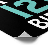 パーソナライズされた誕生日ブおもしろいリュイットイットの誕生日 ポスター (角)