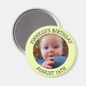 パーソナライズされた誕生日リマインダー磁石 マグネット (正面/裏面)