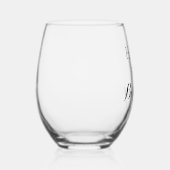 パーソナライズされた誕生日ワイングラス ステムなしワイングラス (右)