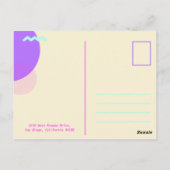 -パーソナライズされた誕生日保存日付 ポストカード (裏面)