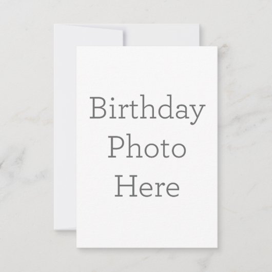 8.9cm x 12.7cmフラットサンキューカード (正面)