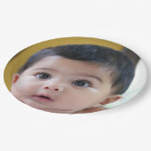 パーソナライズされた誕生日写真 ペーパープレート (アングル)