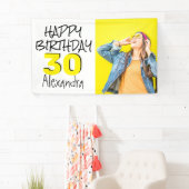 パーソナライズされた誕生日写真 横断幕 (インサイチュ)