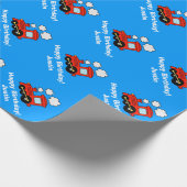 パーソナライズされた誕生日包装紙 | おもちゃ列車 ラッピングペーパー (角)