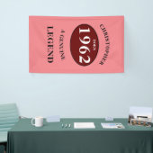 パーソナライズされた誕生日名の追加年生まれパーティー 横断幕 (トレードショー)