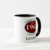 パーソナライズされた誕生日名の追加Yearコ生まれーヒー マグカップ (正面右)