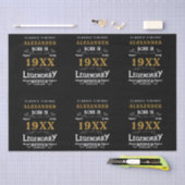 パーソナライズされた誕生日名を追加する伝説的な父 薄葉紙 (クラフト)