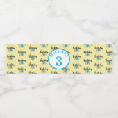 パーソナライズされた誕生日少年 ペットボトルラベル (シングルラベル)