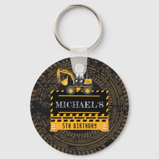 パーソナライズされた誕生日建築 キーホルダー (正面)