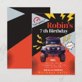 パーソナライズされた誕生日招待状カスタムパーティー 招待状 (正面/裏面)