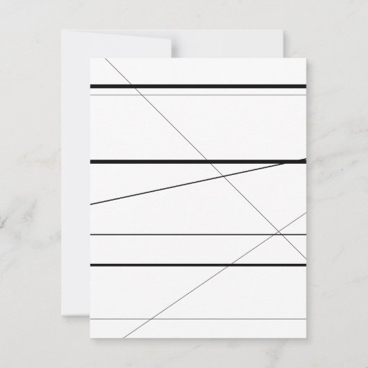 パーソナライズされた誕生日招待状白黒 招待状 (裏面)