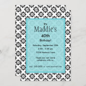 パーソナライズされた誕生日招待状 招待状 (正面/裏面)