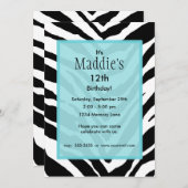 パーソナライズされた誕生日招待状 招待状 (正面/裏面)