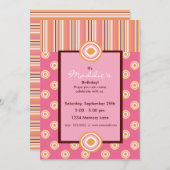 パーソナライズされた誕生日招待状 招待状 (正面/裏面)