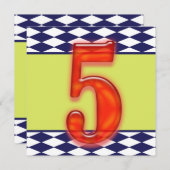 パーソナライズされた誕生日招待状 招待状 (正面/裏面)