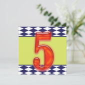 パーソナライズされた誕生日招待状 招待状 (スタンド正面)