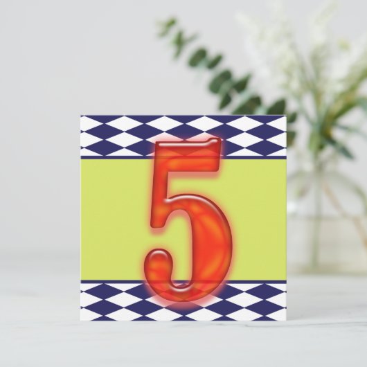 パーソナライズされた誕生日招待状 招待状 (スタンド正面)