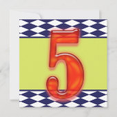 パーソナライズされた誕生日招待状 招待状 (正面)