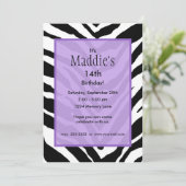 パーソナライズされた誕生日招待状 招待状 (スタンド正面)