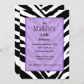 パーソナライズされた誕生日招待状 招待状 (正面/裏面)