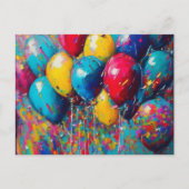 パーソナライズされた誕生日招待状 |男女兼用 | ポストカード (正面)