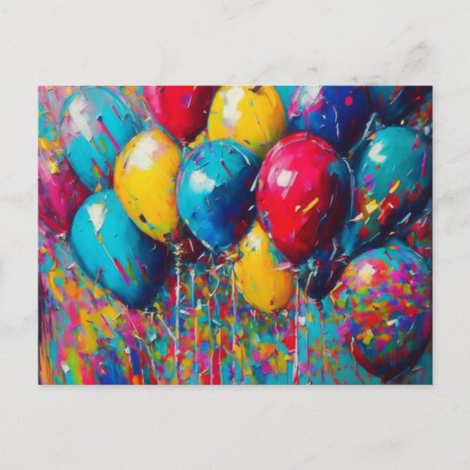 パーソナライズされた誕生日招待状 |男女兼用 | ポストカード (正面)