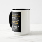 パーソナライズされた誕生日最高のパパエバーレジェンダリー金ゴールド マグカップ (正面左)