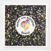 パーソナライズされた誕生日水彩風船紙吹雪 (正面)