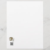 パーソナライズされた誕生日着色ランチョンマット (裏面)