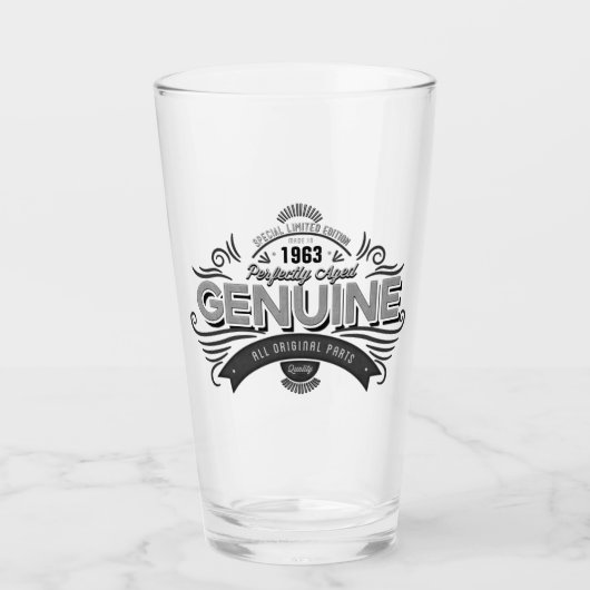 パーソナライズされた誕生日純正オリジナル部品 タンブラーグラス (正面)