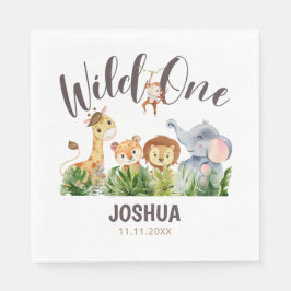 パーソナライズされた誕生日紙 スタンダードランチョンナプキン