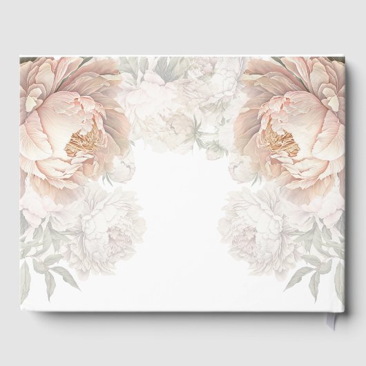 パーソナライズされた誕生日茶パーティーフローラ ゲストブック (裏面)