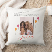 パーソナライズされた誕生日装飾用クッションfor your Bestie クッション (ブランケット)