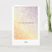 パーソナライズされた誕生日高級モダンデザイン カード (裏面)