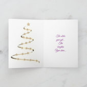 パーソナライズされた誕生日高級モダンデザイン カード (内部)