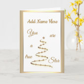 パーソナライズされた誕生日高級モダンデザイン カード (黄色い花)