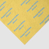 パーソナライズされた誕生日黄 薄葉紙 (詳細)