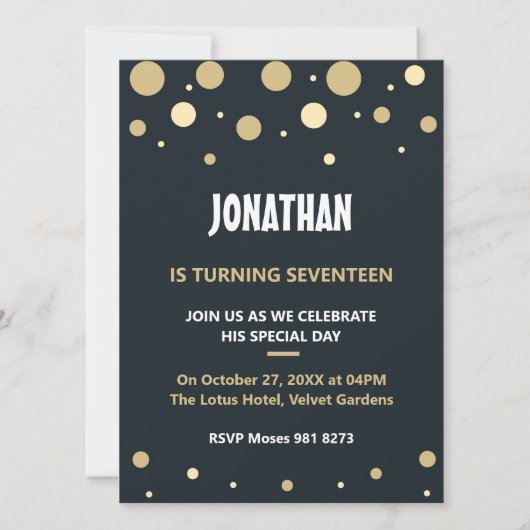 パーソナライズされた誕生日 (正面)