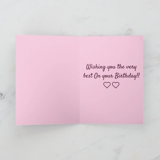 パーソナライズされた誕生日 カード (内部)