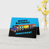 パーソナライズされた誕生日 カード (黄色い花)