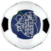 パーソナライズされた誕生日 サッカーボール (回転)